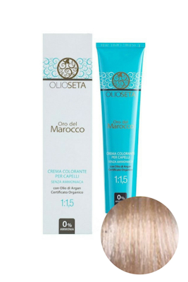 Крем-краска для волос 11.01 ультрасветлый блондин натуральный пепельный Oro Del Marocco